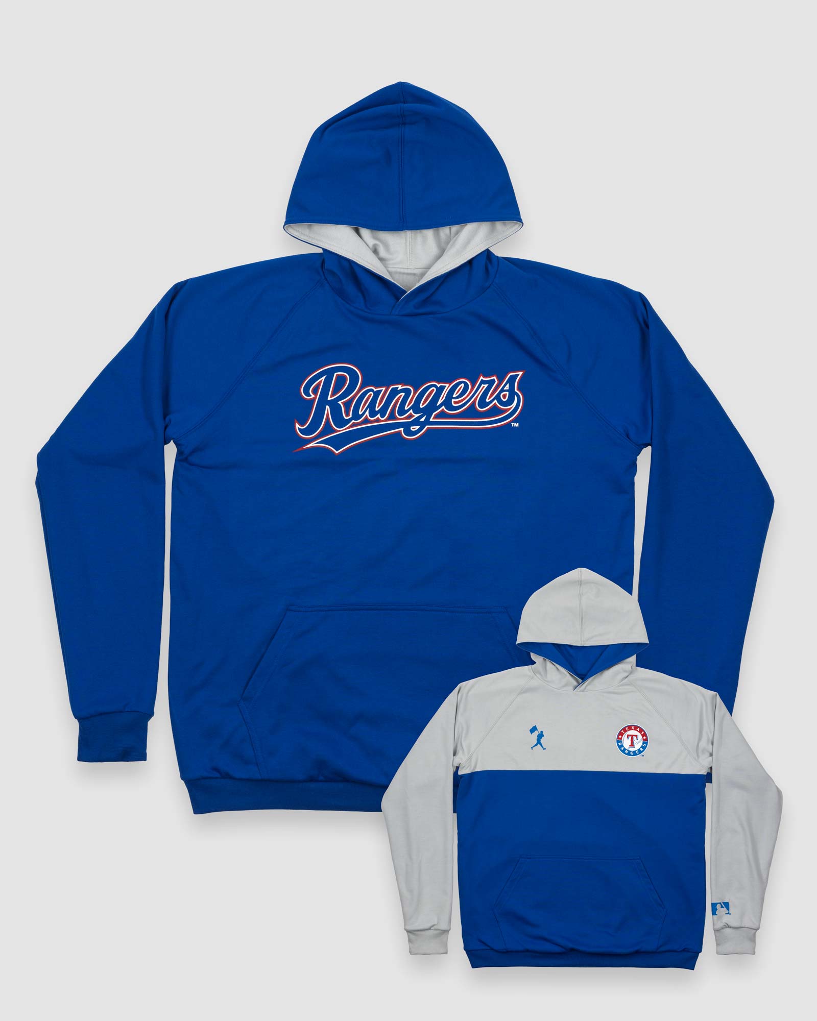Rangers Baseball Front Pocket and Back Unisex Graphic T-Shirt