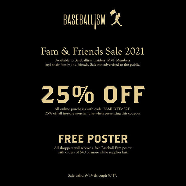 Oferta de familiares y amigos de béisbol 2021