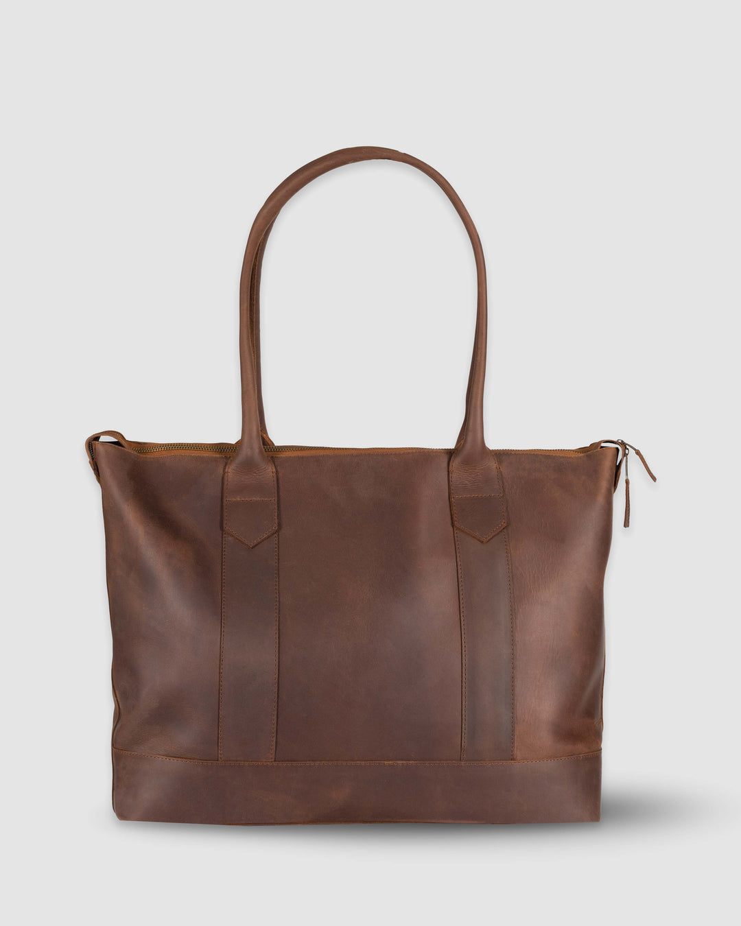 Fashion Baseballism Cathy LARGE zip tote-Chocolate