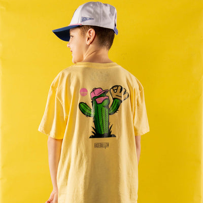 Spring Ball Cactus T-Shirt (Yellow) - Youth