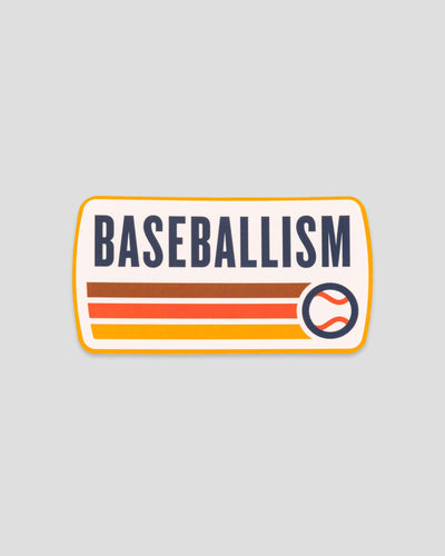 Baseballism Retro Sticker - Baseballism Online