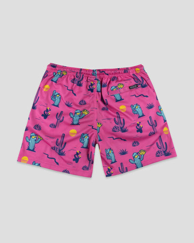 Spring Ball Cactus Diamond Air Mesh Shorts - Pink