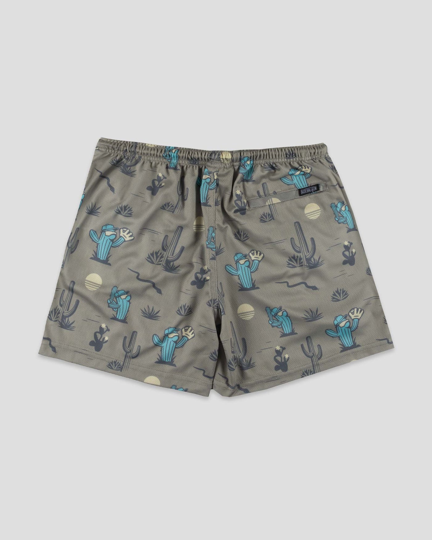 Spring Ball Cactus Diamond Air Mesh Shorts - Tan