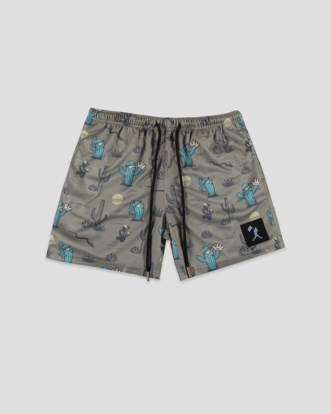 Spring Ball Cactus Diamond Air Youth Mesh Shorts - Tan