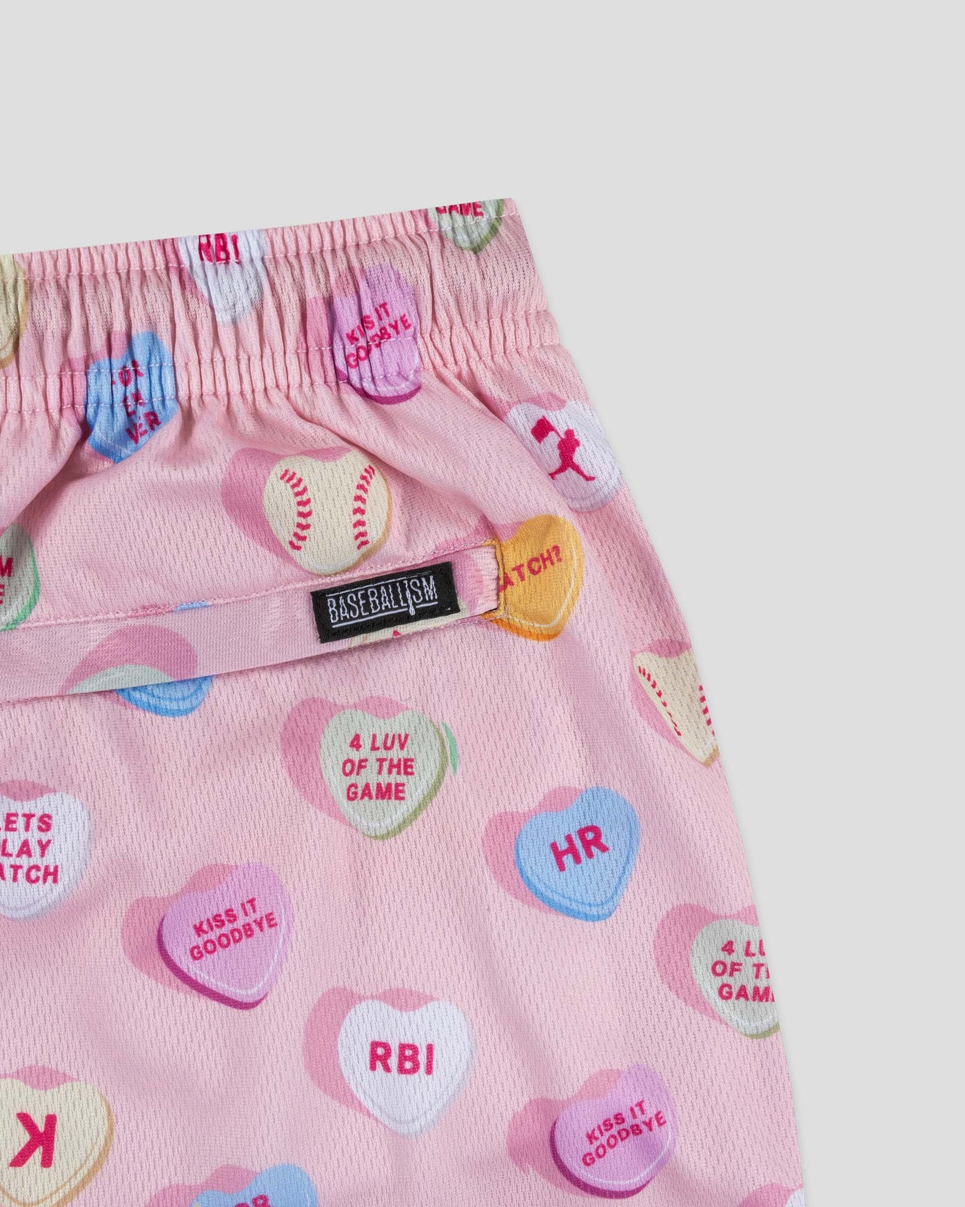 Candy Hearts Diamond Air Mesh Shorts