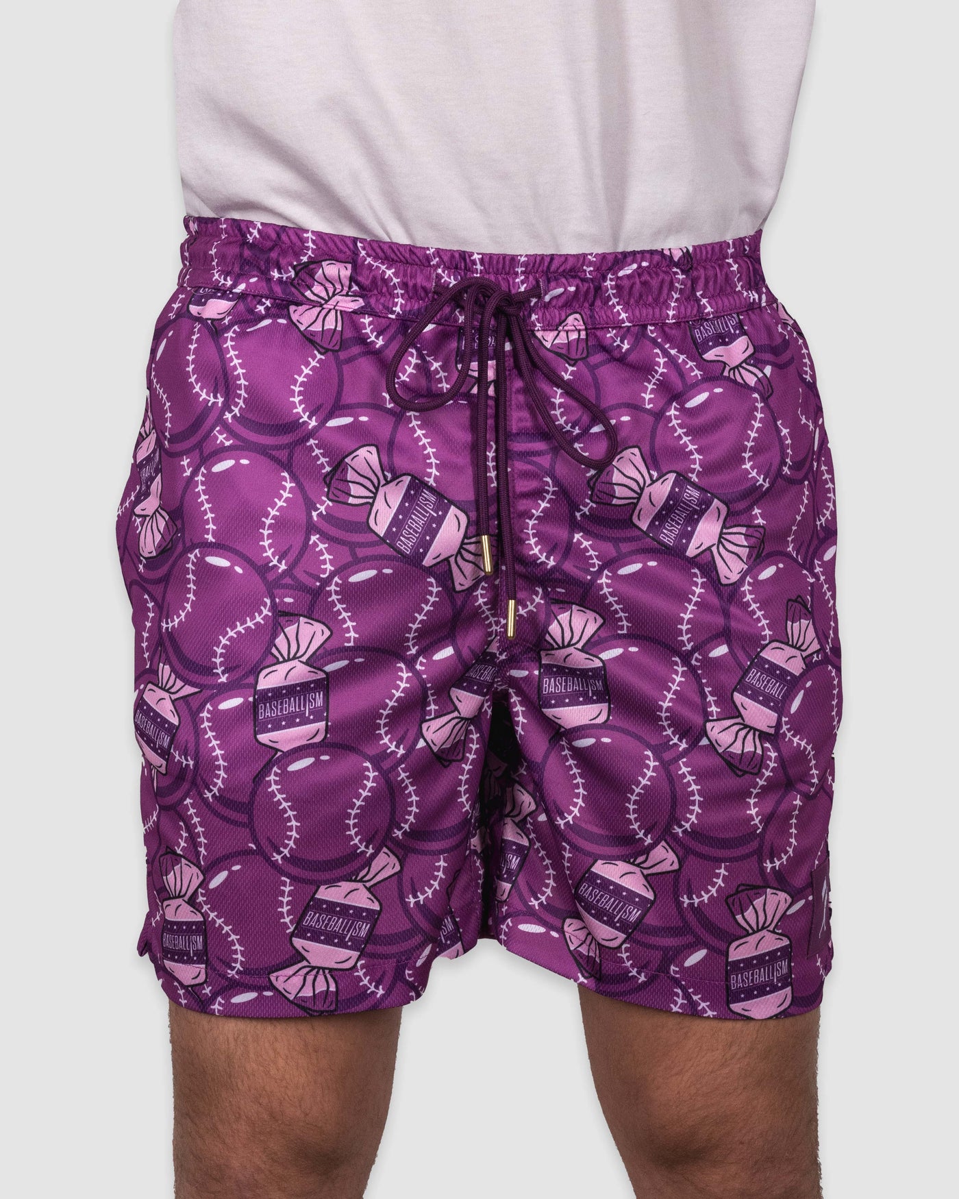 Doubles and Bubbles Diamond Air Mesh Shorts - Gottem' Grape