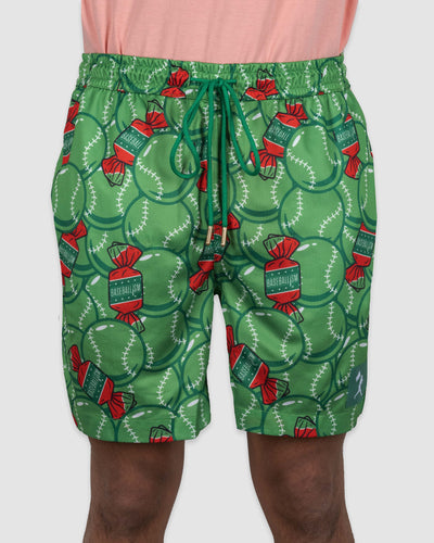 Doubles and Bubbles Diamond Air Mesh Shorts - Walk-Off Watermelon