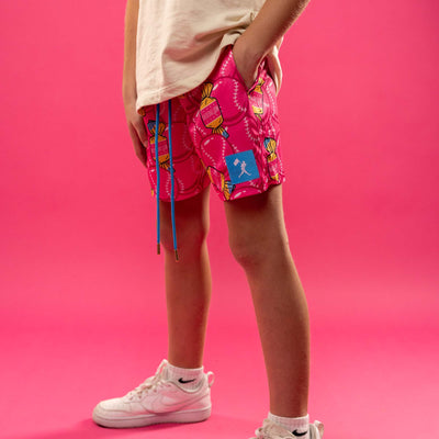 Doubles and Bubbles Diamond Air Mesh Shorts - Youth