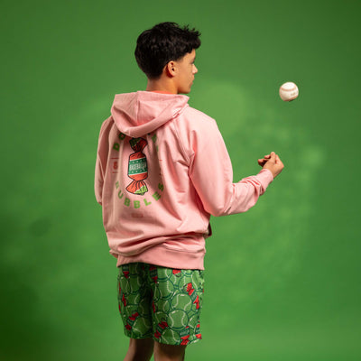 Doubles and Bubbles Hoodie - Walk-Off Watermelon