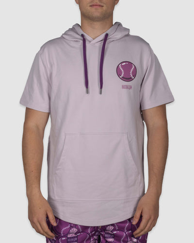 Doubles and Bubbles Short Sleeve Hoodie - Gottem' Grape