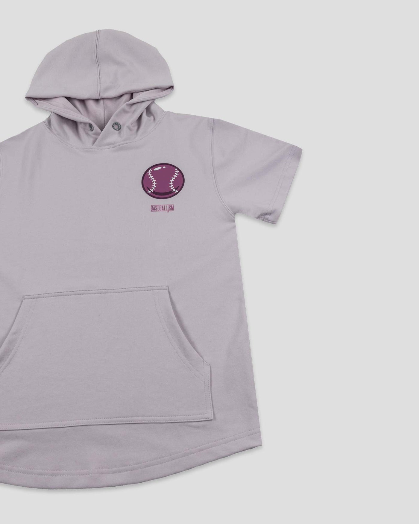 Doubles and Bubbles Short Sleeve Hoodie (Grape) - Youth