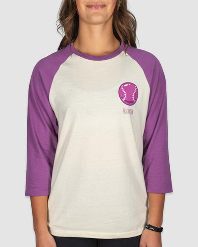 Doubles and Bubbles Women's 3/4 Sleeve - Gottem' Grape