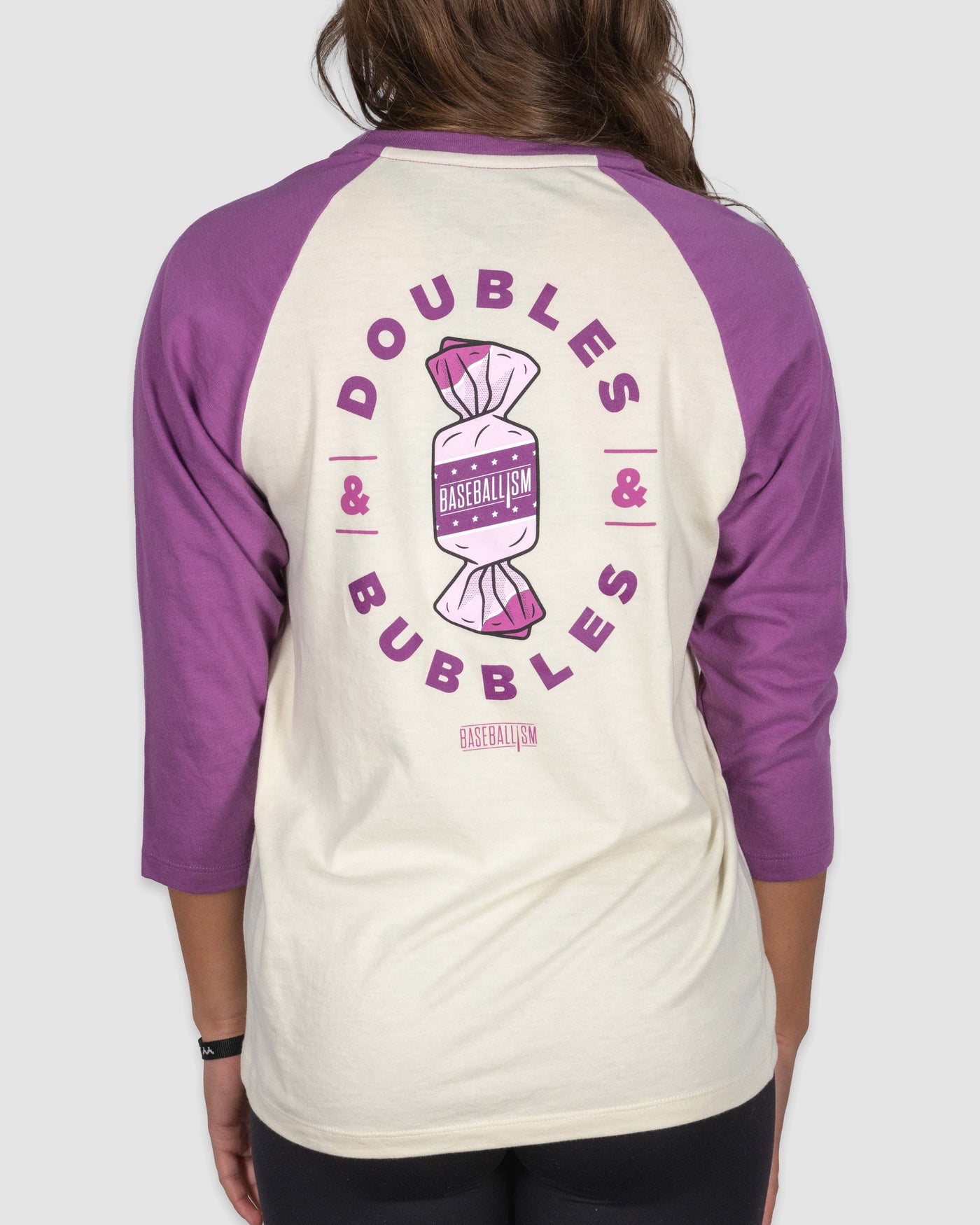 Doubles and Bubbles Women's 3/4 Sleeve - Gottem' Grape