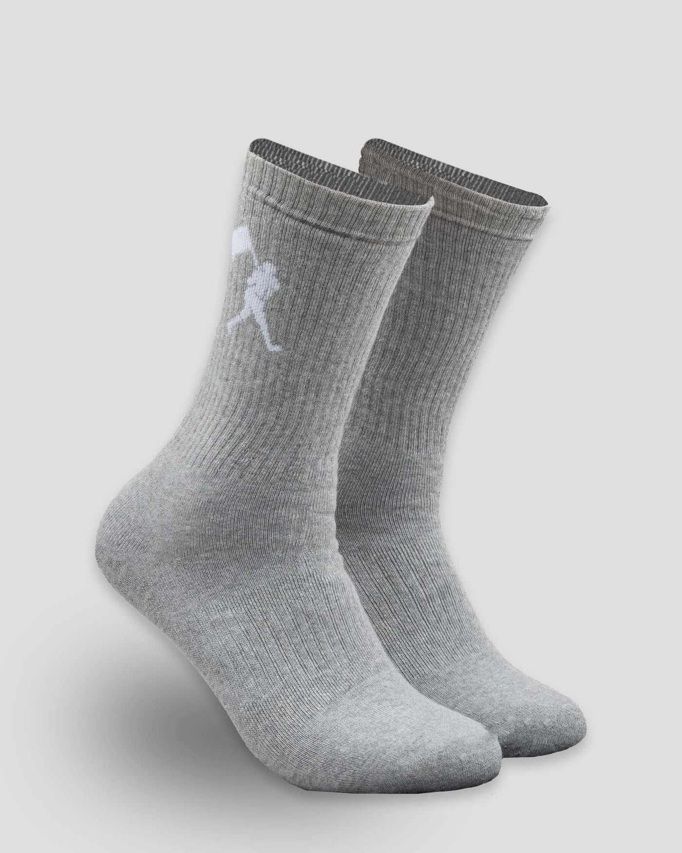 Flag Man Mid-Calf Comfort Socks - Grey