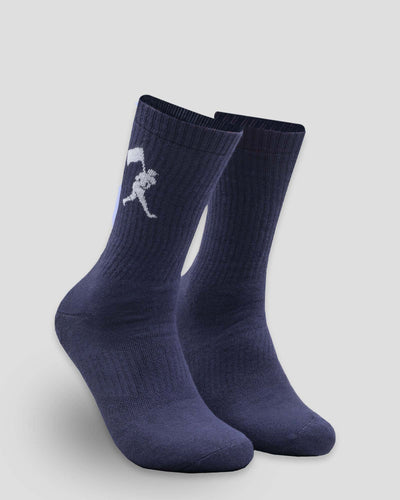 Flag Man Mid-Calf Comfort Socks - Navy