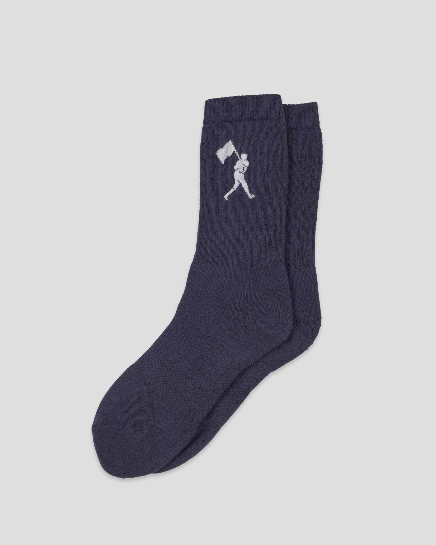 Flag Man Mid-Calf Comfort Socks - Navy