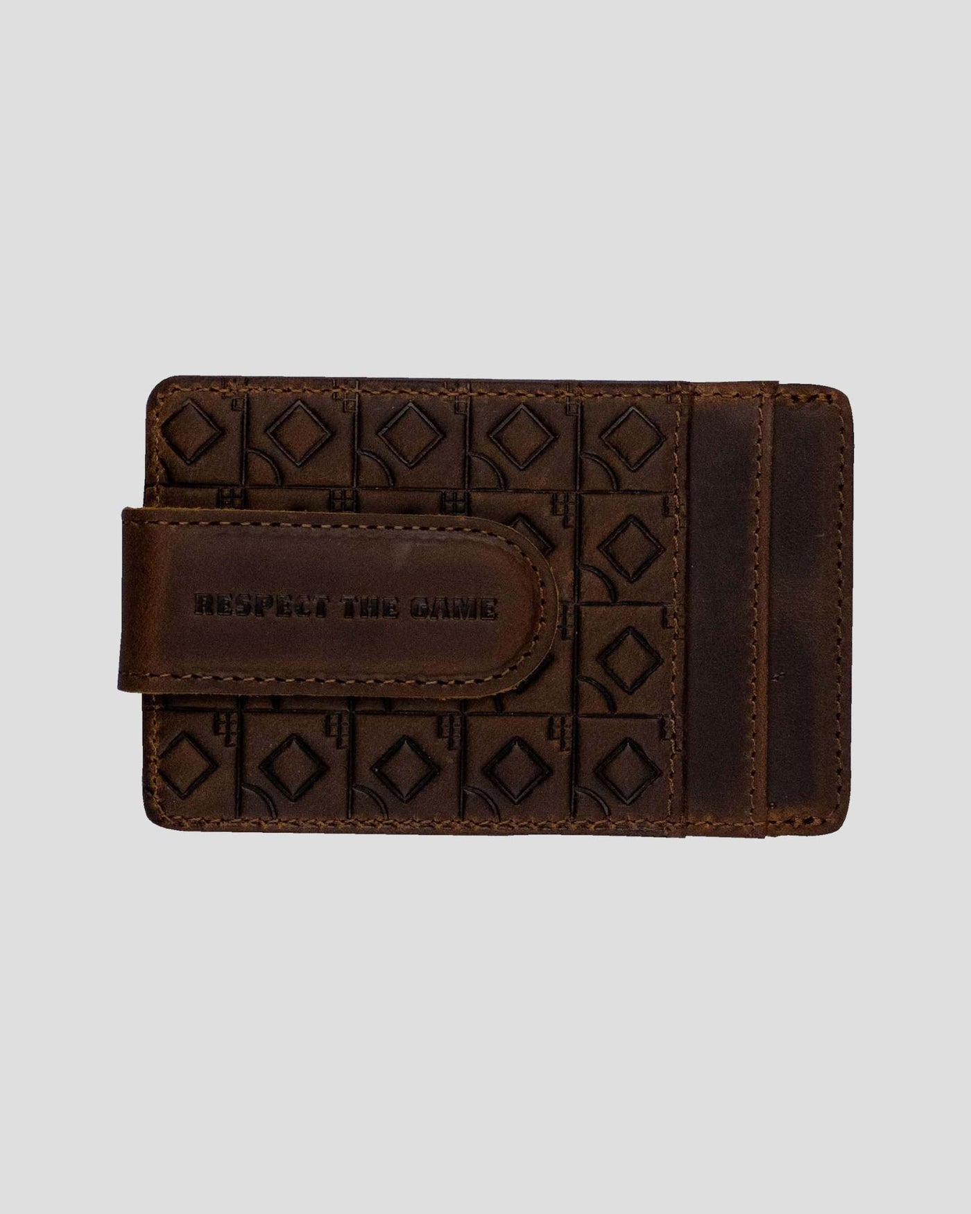 Flag Man Money Clip Wallet - Glove Leather - Baseballism Online