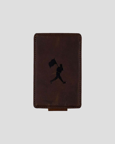 Flag Man Money Clip Wallet - Glove Leather - Baseballism Online