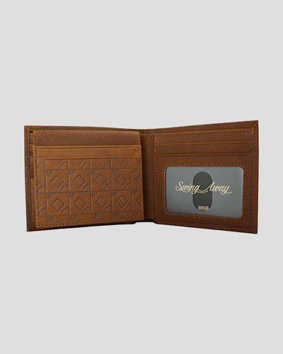 Flag Man Scorebook Bifold Wallet - Glove Leather - Baseballism Online