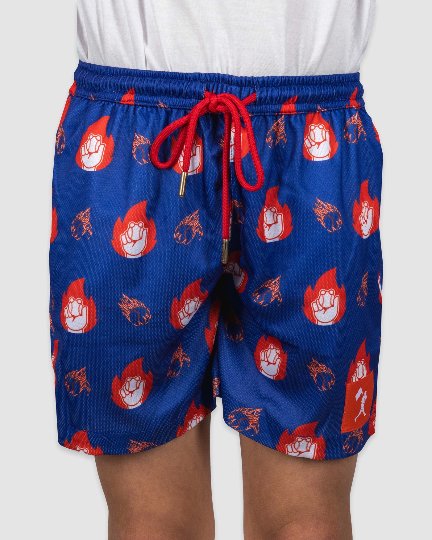 Flame Thrower Diamond Air Mesh Shorts - Youth