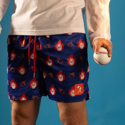 Flamethrower Diamond Air Mesh Shorts