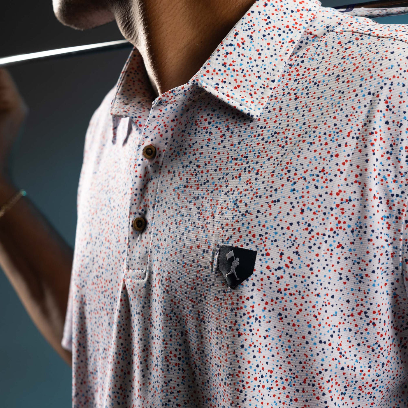 Home Plate Splatter - Four Hitter Polo