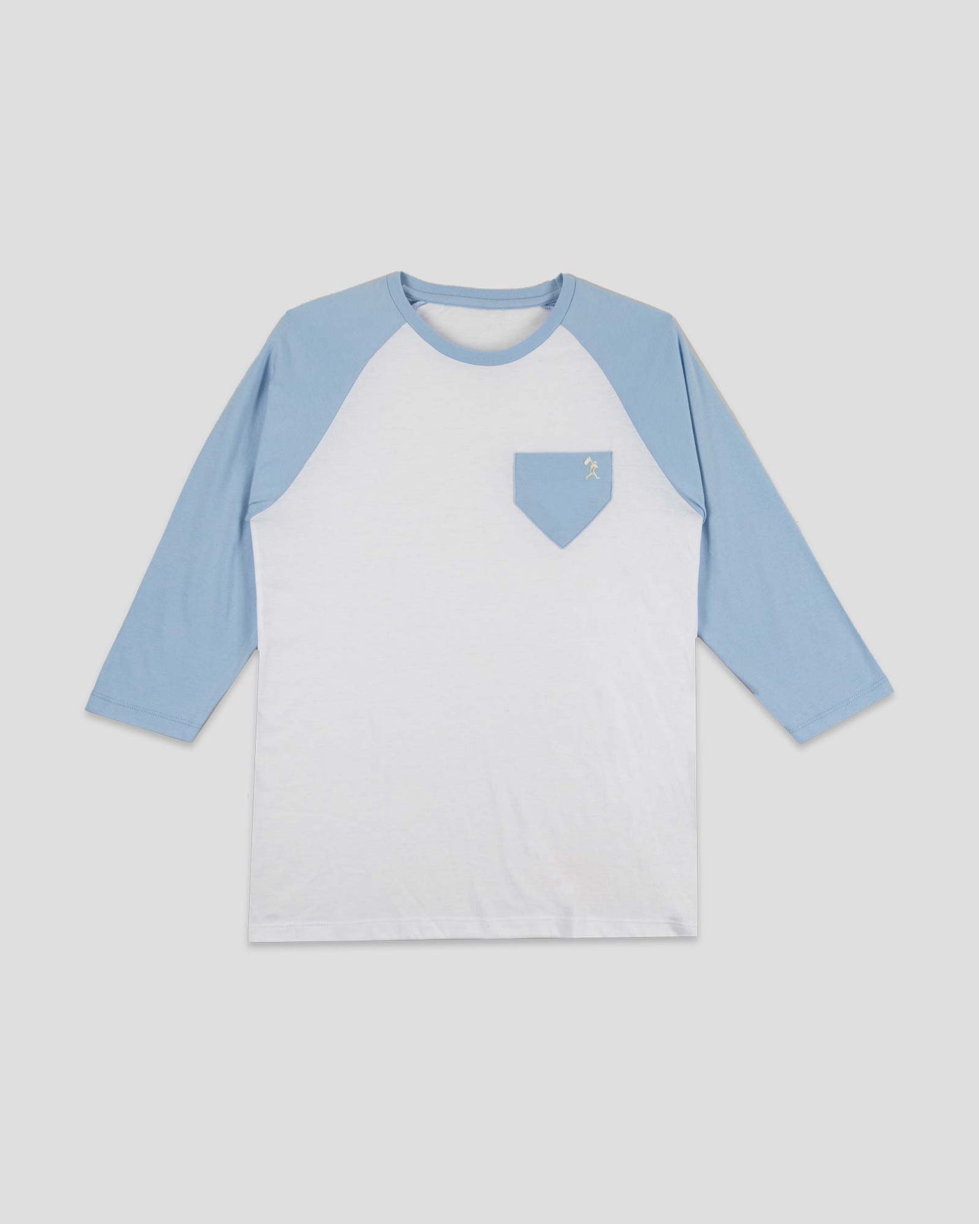 Homeplate Pocket Womens 3/4 Sleeve - Light Blue