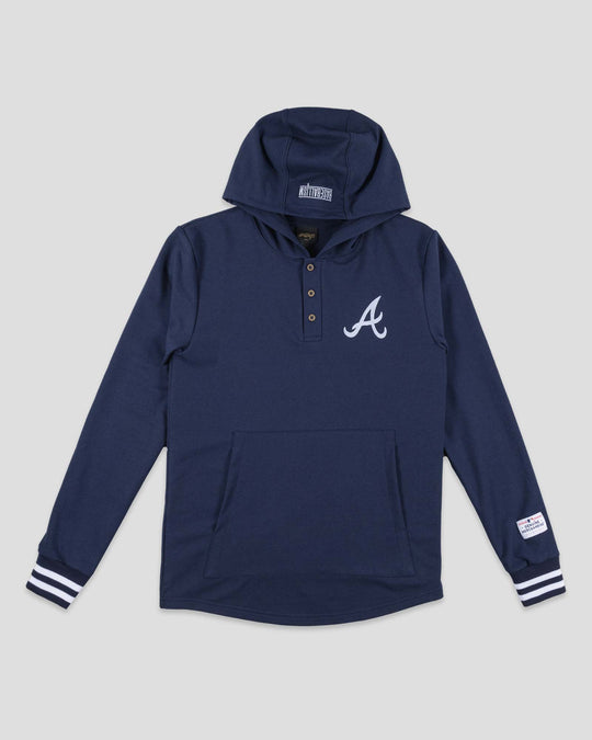 Majestic 2XL Atlanta Braves Fleece 2024 Lined Performance Hoodie