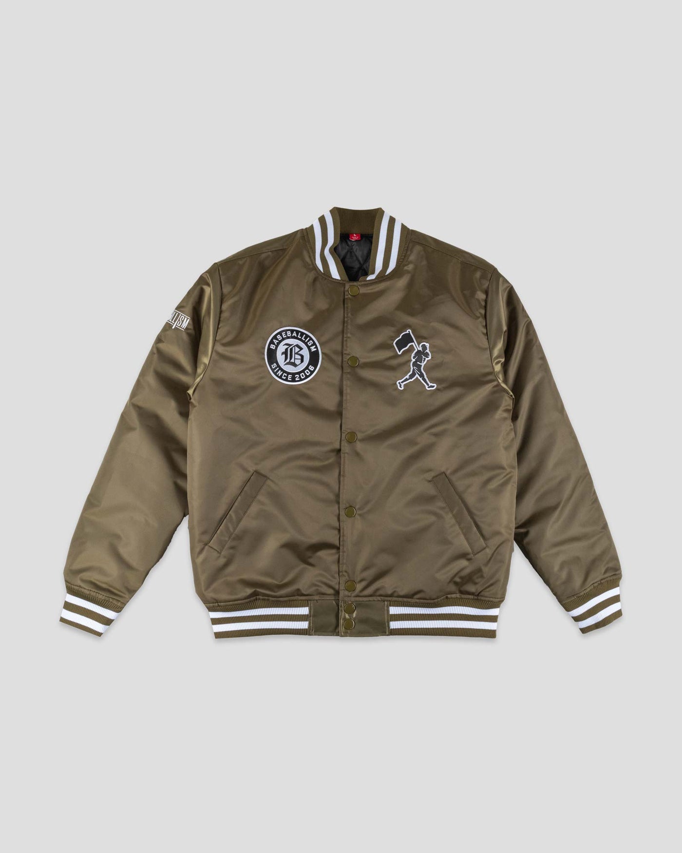 Ballplayer Satin Dugout Jacket - Slider Sage