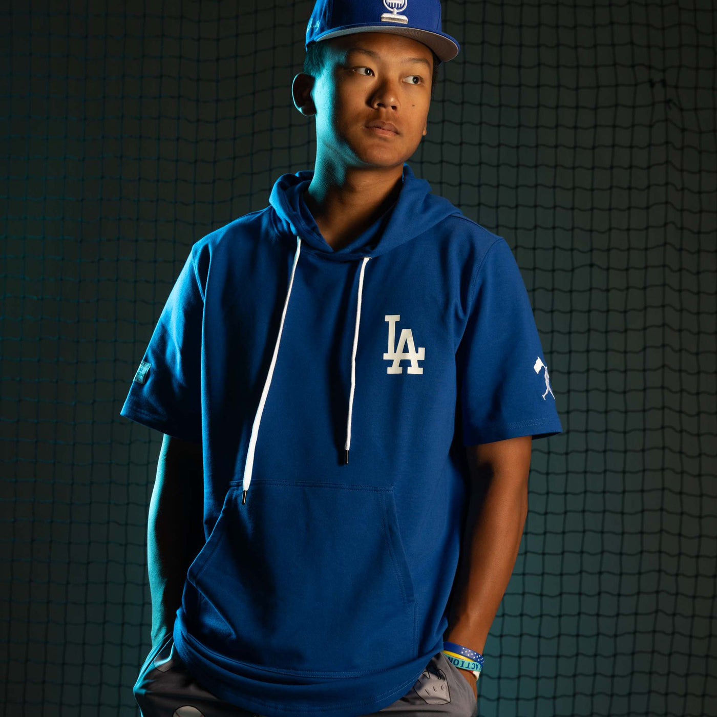 Short Sleeve Hoodie - Los Angeles Dodgers