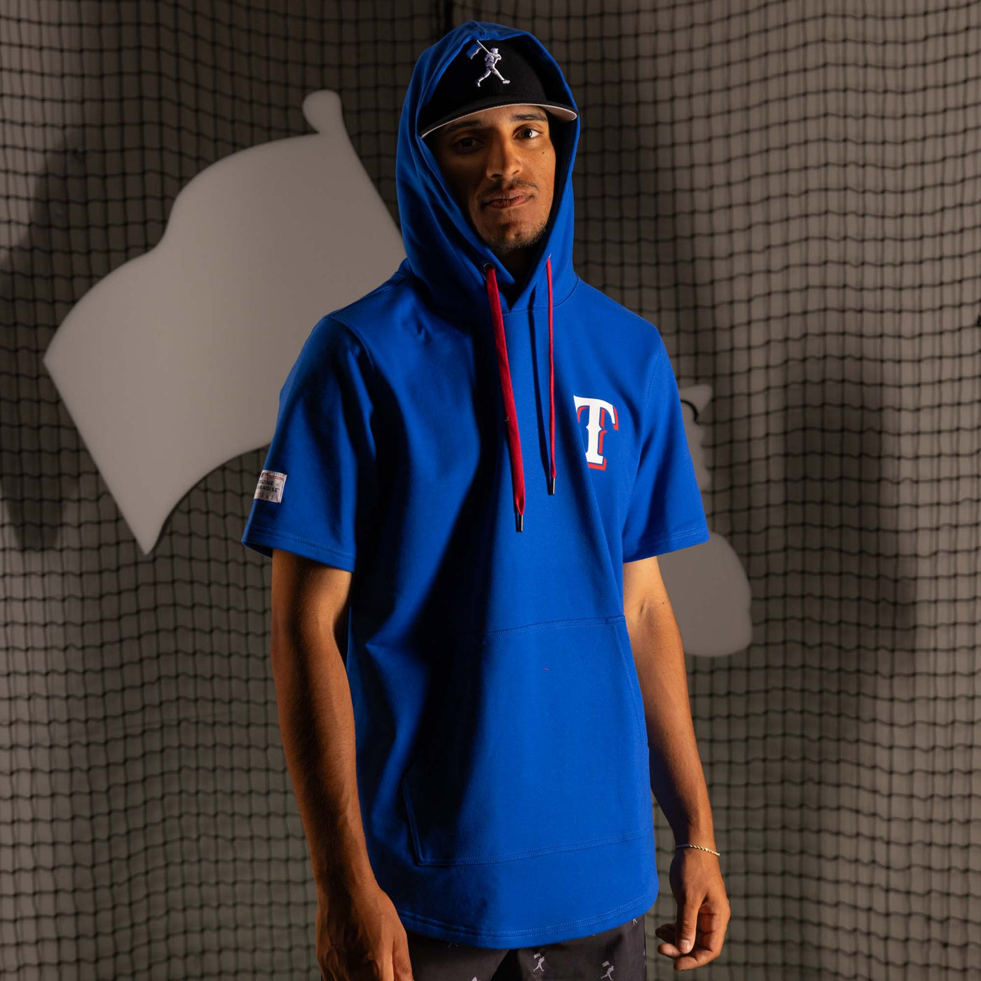 Short Sleeve Hoodie - Texas Rangers