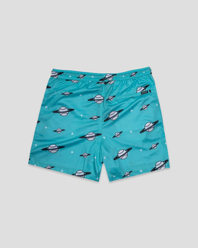 Spaceball Diamond Air Youth Mesh Shorts - Black and Teal