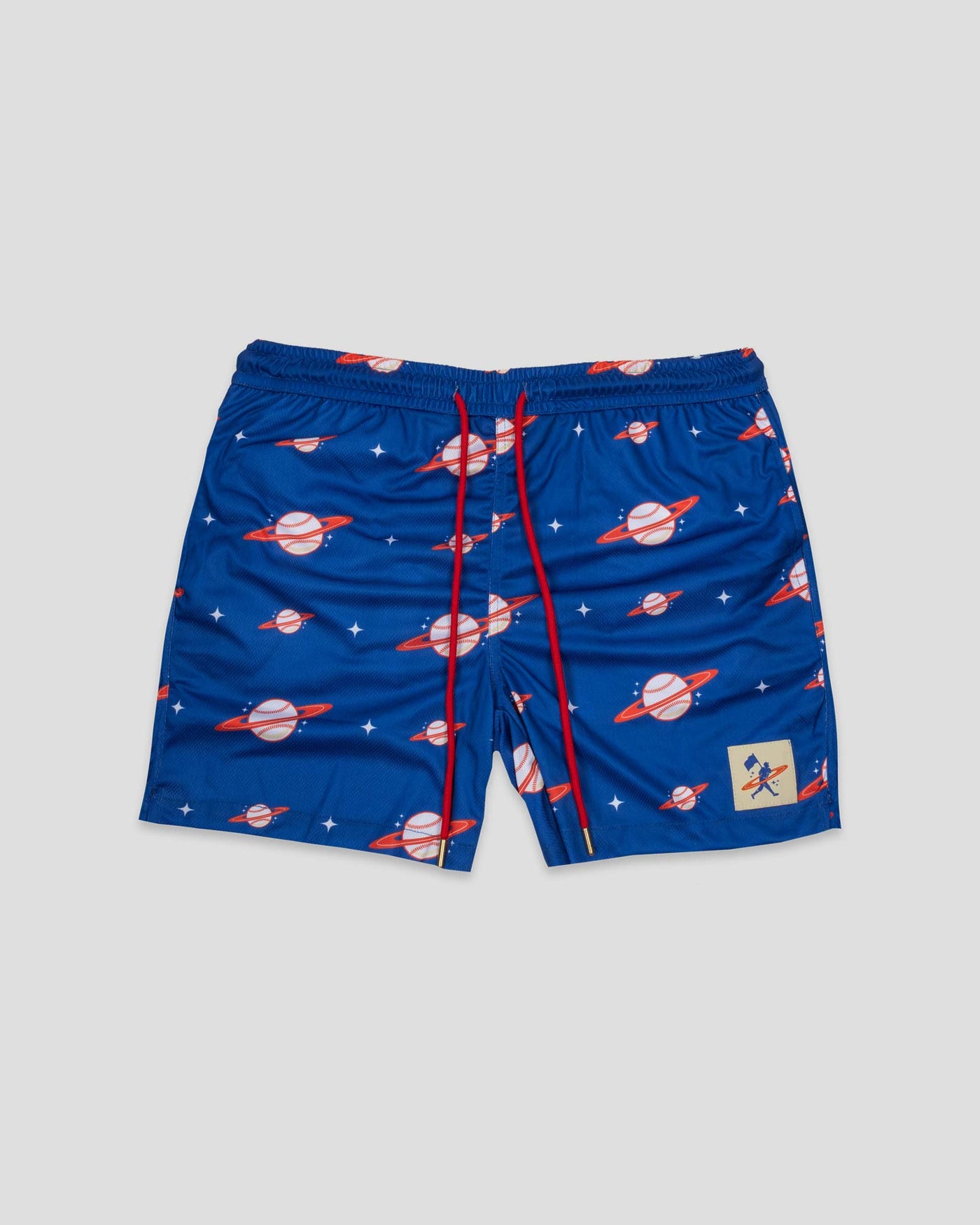 Spaceball Diamond Air Youth Mesh Shorts - Blue and Orange