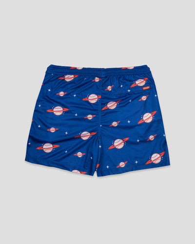 Spaceball Diamond Air Youth Mesh Shorts - Blue and Orange