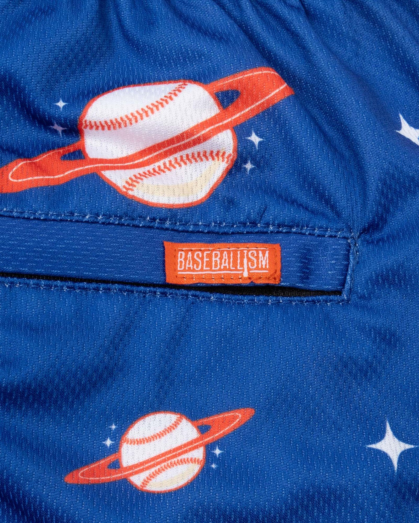 Spaceball Diamond Air Youth Mesh Shorts - Blue and Orange