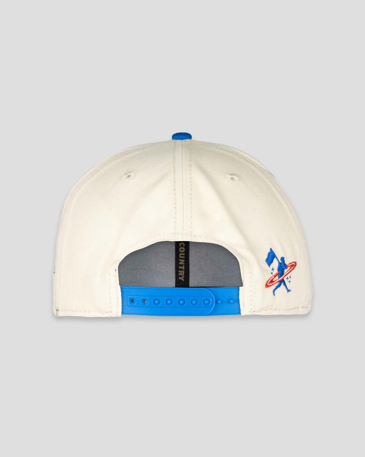 Space Ball Shallow Crown Snapback - Blue and Orange