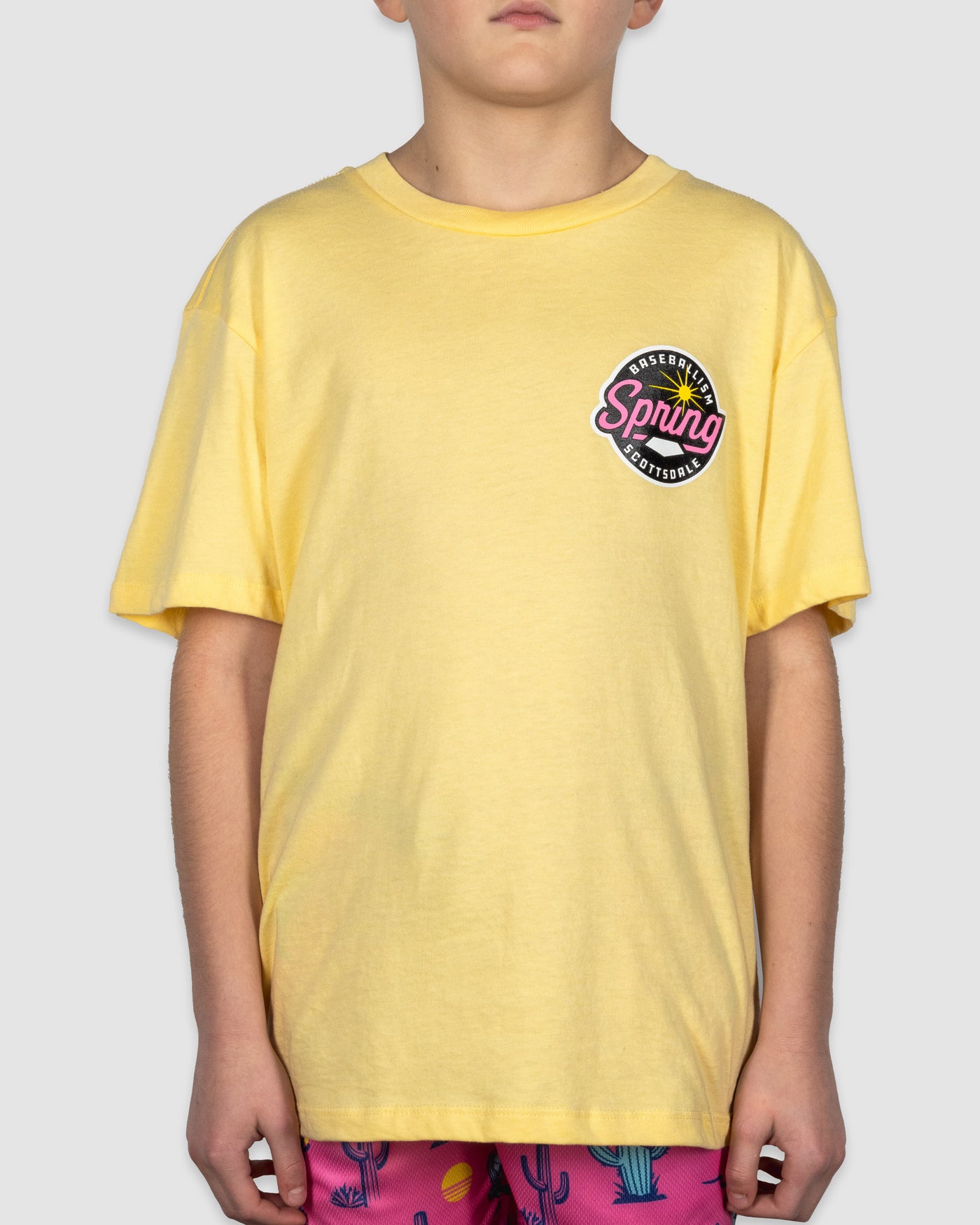 Spring Ball Cactus T-Shirt (Yellow) - Youth