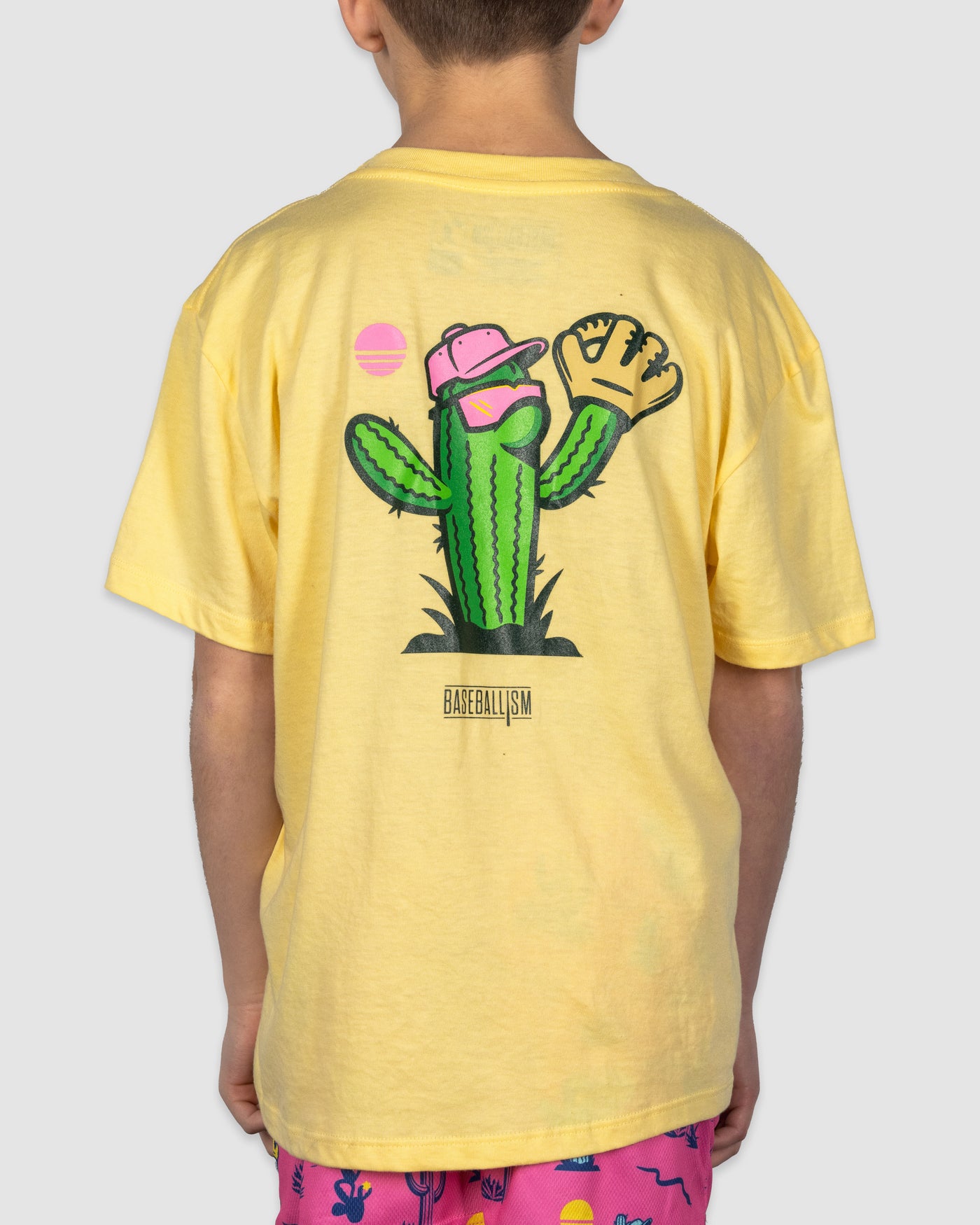 Spring Ball Cactus T-Shirt (Yellow) - Youth