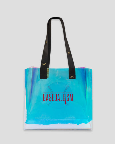 Stitched Heart Iridescent Stadium Bag