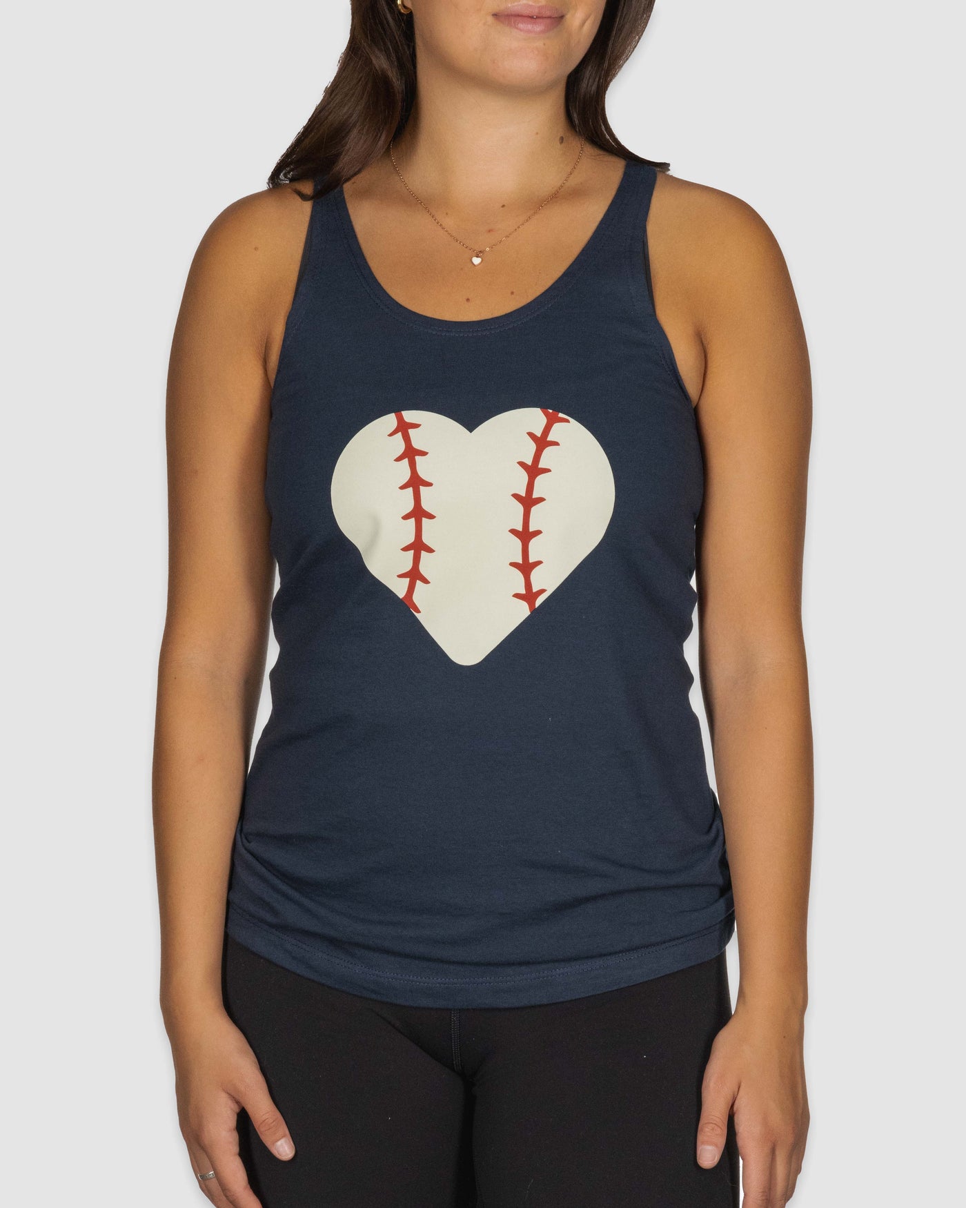 Stitched Heart Racerback Tank