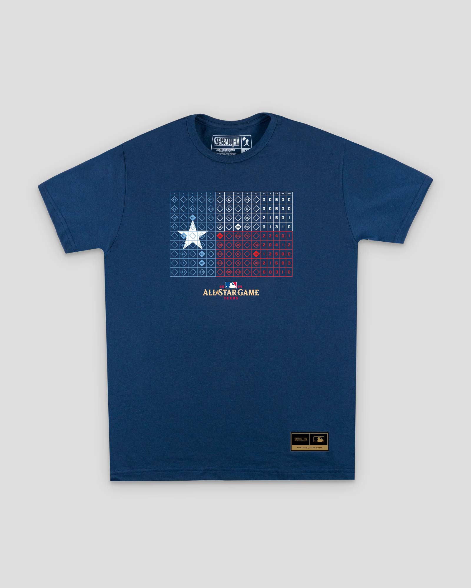 Texas Scorebook Flag AllStar Game 2024 Baseballism Online