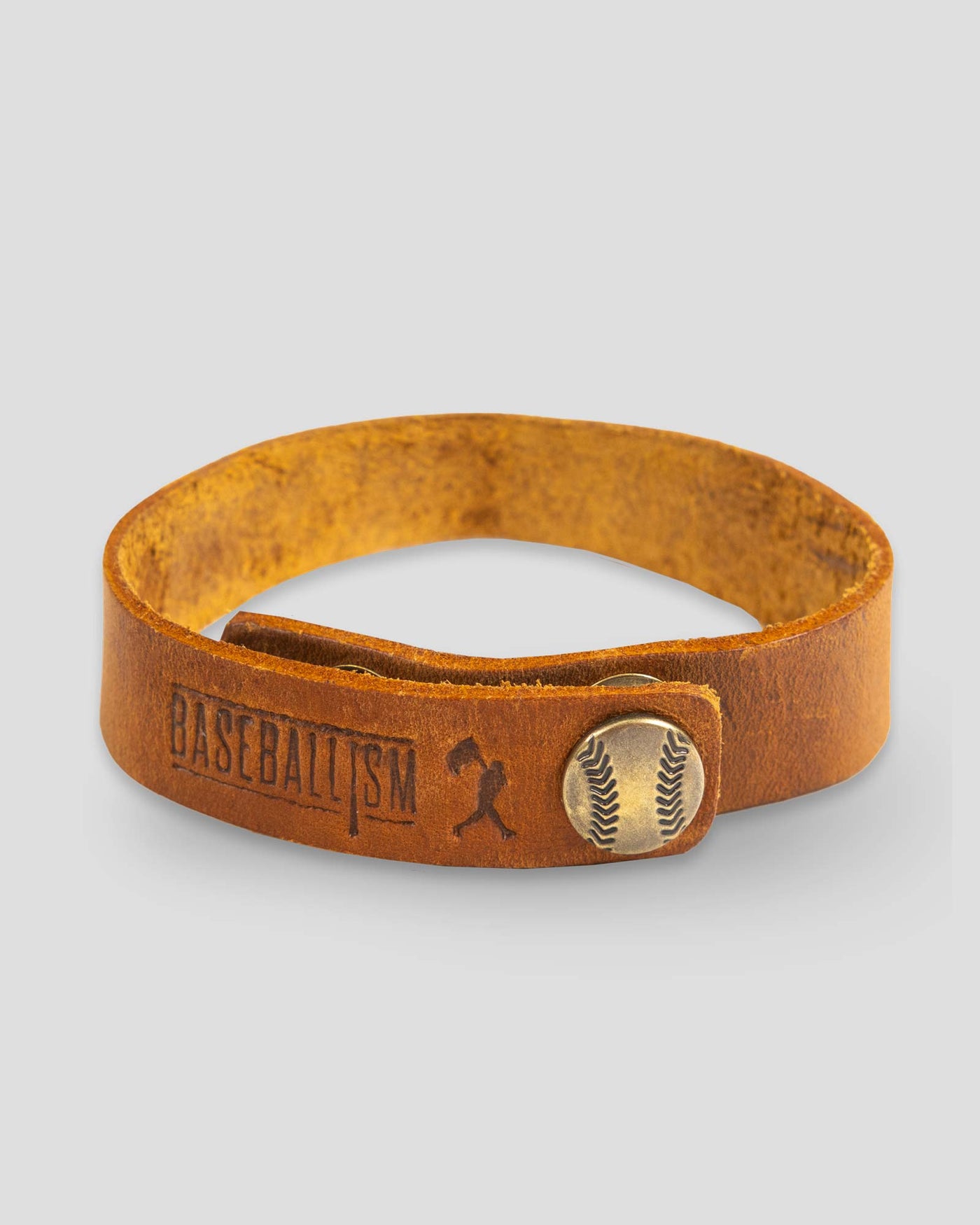 For Love of the Game Single Loop Bracelet - Light Brown - Baseballism Online