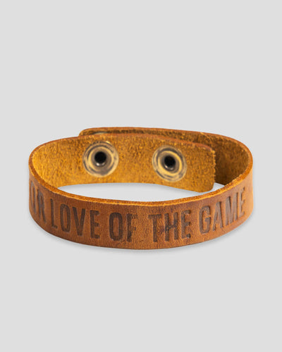 For Love of the Game Single Loop Bracelet - Light Brown - Baseballism Online