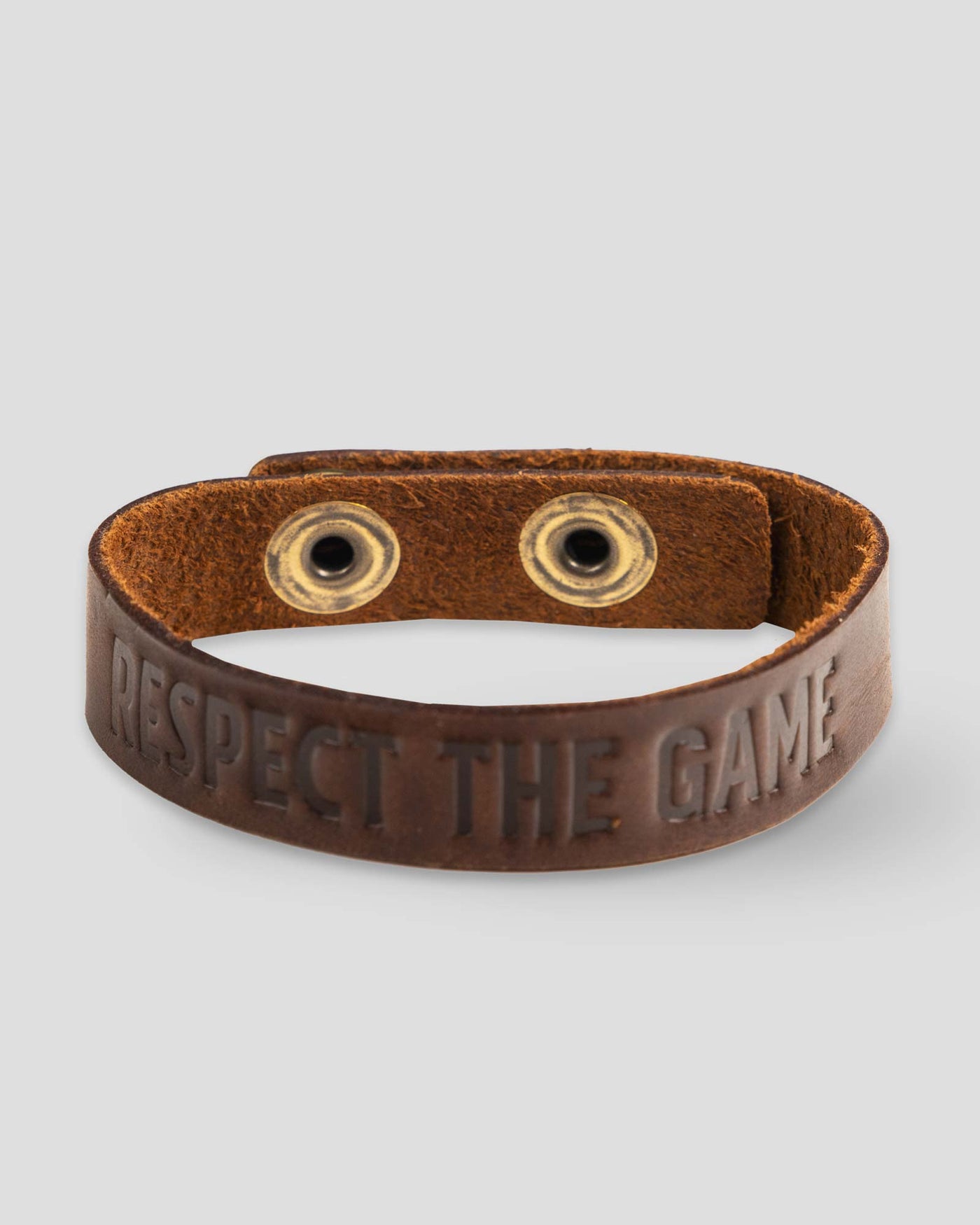 Respect the Game Single Loop Bracelet - Dark Brown - Baseballism Online