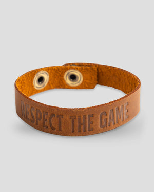 Respect the Game Single Loop Bracelet - Light Brown - Baseballism Online