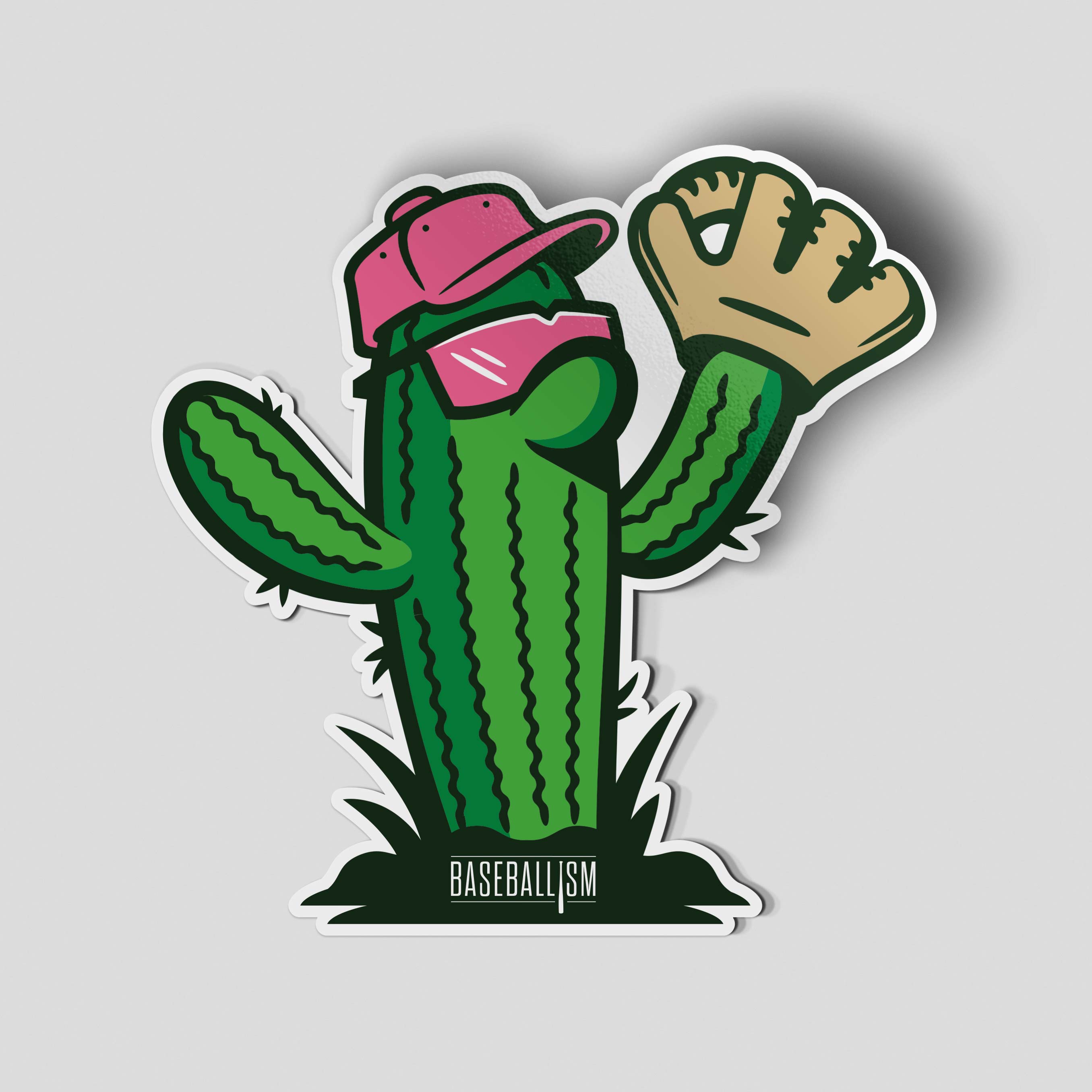 Fielding Cactus Sticker – Baseballism Online