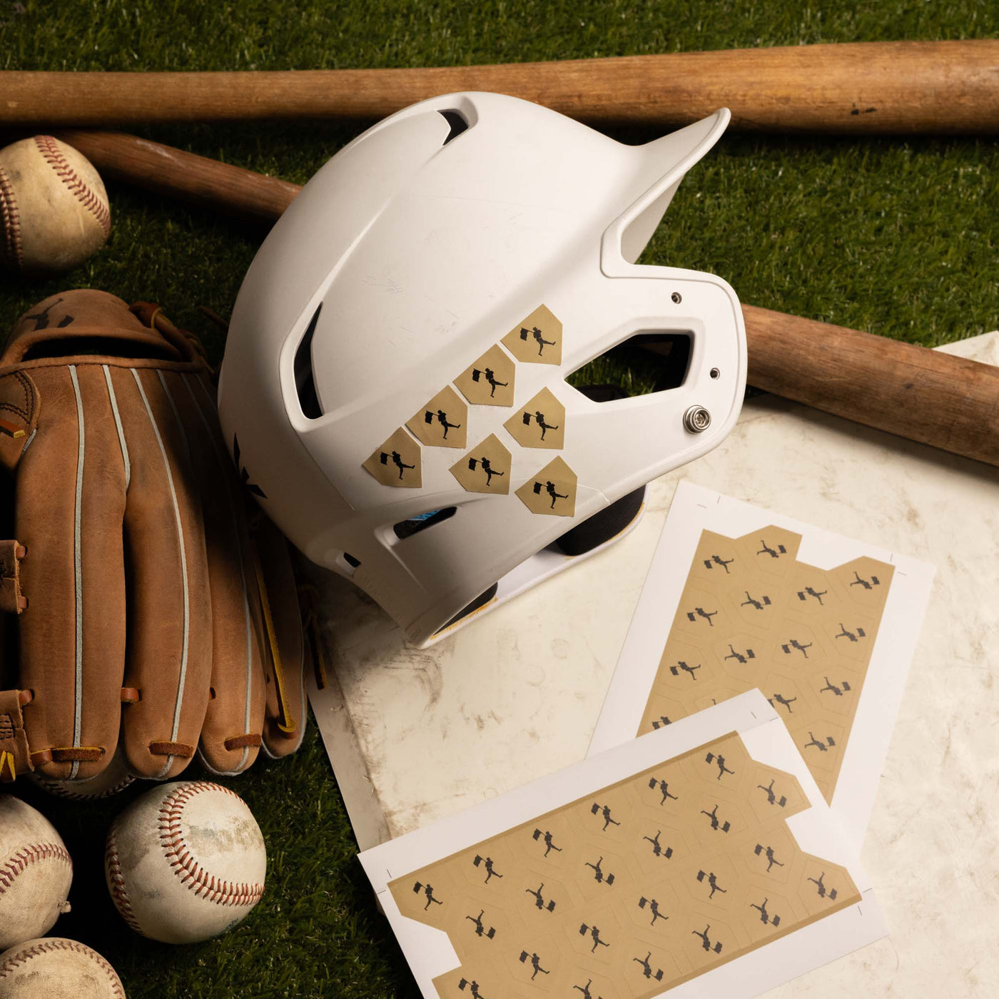 Flag Man Helmet Sticker Pack 2024 - 110 Stickers (Free w/ Purchase) - Baseballism Online