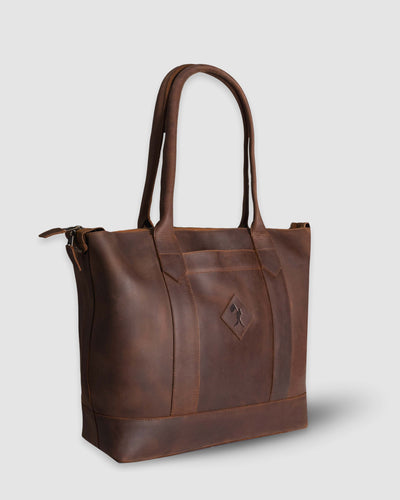 Cathy Zip Tote - Toffee - Baseballism Online