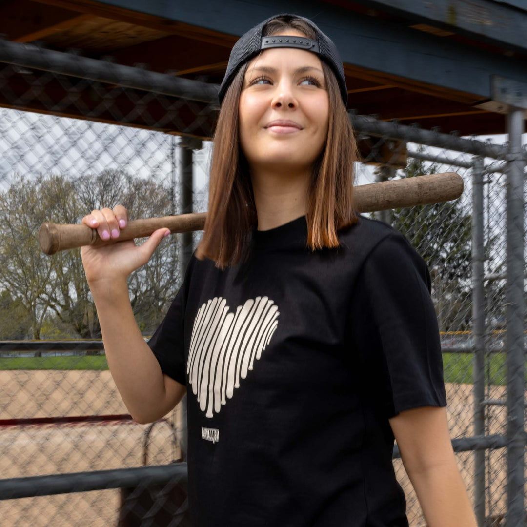 Bat Heart - Heavyweight Warm-Up Tee