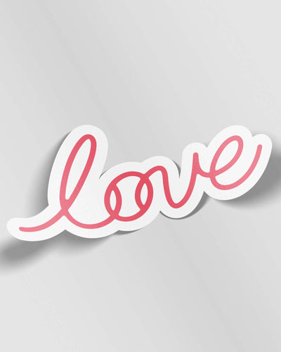 Love Baseball Sticker